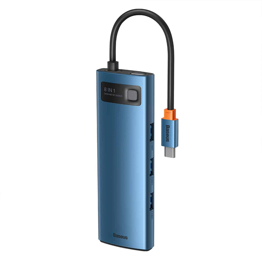 Hub chuyển đổi Baseus Metal Gleam Type-C 8 In 1